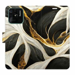 Flipové pouzdro iSaprio - BlackGold Marble - Xiaomi Redmi 10C obraz