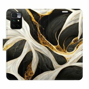 Flipové pouzdro iSaprio - BlackGold Marble - Xiaomi Redmi 10 obraz