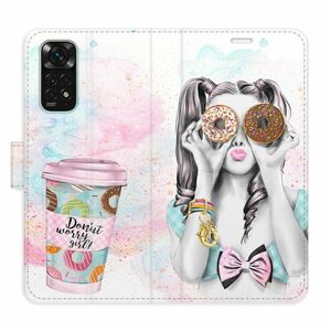 Flipové pouzdro iSaprio - Donut Worry Girl - Xiaomi Redmi Note 11 / Note 11S obraz