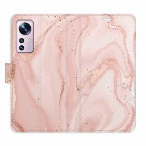 Flipové pouzdro iSaprio - RoseGold Marble - Xiaomi 12 / 12X obraz