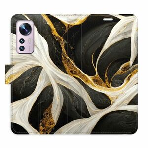 Flipové pouzdro iSaprio - BlackGold Marble - Xiaomi 12 / 12X obraz