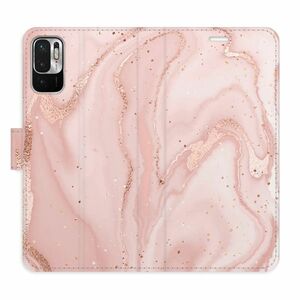 Flipové pouzdro iSaprio - RoseGold Marble - Xiaomi Redmi Note 10 5G obraz