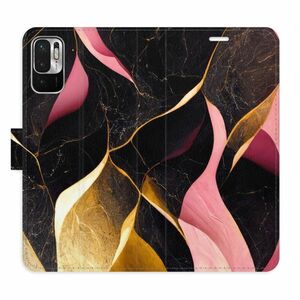 Flipové pouzdro iSaprio - Gold Pink Marble 02 - Xiaomi Redmi Note 10 5G obraz