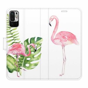 Flipové pouzdro iSaprio - Flamingos - Xiaomi Redmi Note 10 5G obraz