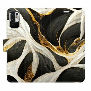 Flipové pouzdro iSaprio - BlackGold Marble - Xiaomi Redmi Note 10 5G obraz