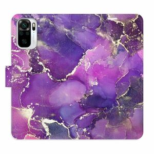 Flipové pouzdro iSaprio - Purple Marble - Xiaomi Redmi Note 10 / Note 10S obraz