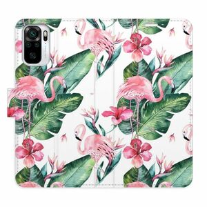 Flipové pouzdro iSaprio - Flamingos Pattern - Xiaomi Redmi Note 10 / Note 10S obraz