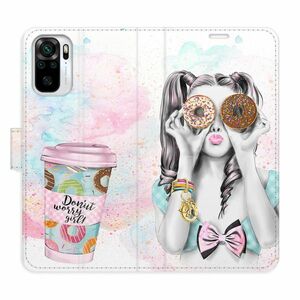 Flipové pouzdro iSaprio - Donut Worry Girl - Xiaomi Redmi Note 10 / Note 10S obraz