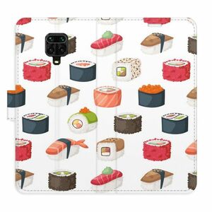 Flipové pouzdro iSaprio - Sushi Pattern 02 - Xiaomi Redmi Note 9 Pro / Note 9S obraz