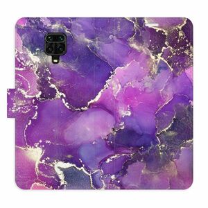 Flipové pouzdro iSaprio - Purple Marble - Xiaomi Redmi Note 9 Pro / Note 9S obraz