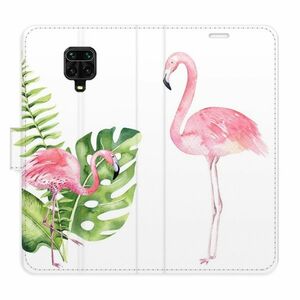 Flipové pouzdro iSaprio - Flamingos - Xiaomi Redmi Note 9 Pro / Note 9S obraz