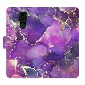 Flipové pouzdro iSaprio - Purple Marble - Xiaomi Redmi Note 9 obraz