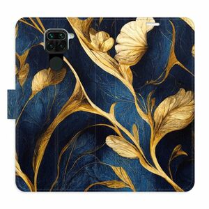 Flipové pouzdro iSaprio - GoldBlue - Xiaomi Redmi Note 9 obraz