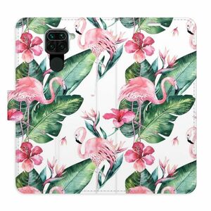 Flipové pouzdro iSaprio - Flamingos Pattern - Xiaomi Redmi Note 9 obraz