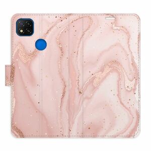 Flipové pouzdro iSaprio - RoseGold Marble - Xiaomi Redmi 9C obraz