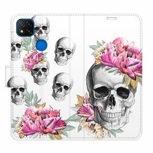 Flipové pouzdro iSaprio - Crazy Skull - Xiaomi Redmi 9C obraz