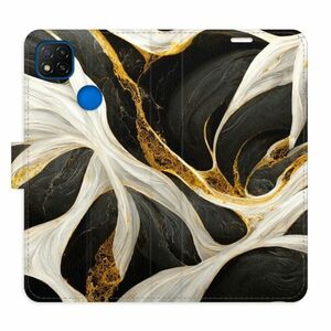 Flipové pouzdro iSaprio - BlackGold Marble - Xiaomi Redmi 9C obraz