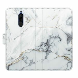 Flipové pouzdro iSaprio - SilverMarble 15 - Xiaomi Redmi 8 obraz