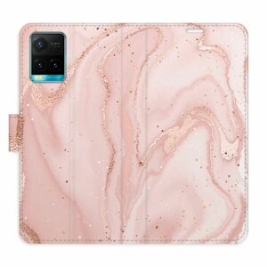 Flipové pouzdro iSaprio - RoseGold Marble - Vivo Y21 / Y21s / Y33s obraz