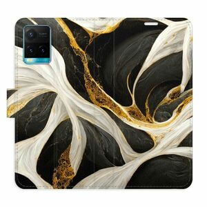 Flipové pouzdro iSaprio - BlackGold Marble - Vivo Y21 / Y21s / Y33s obraz