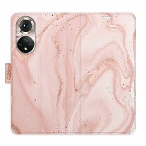 Flipové pouzdro iSaprio - RoseGold Marble - Honor 50 / Nova 9 obraz