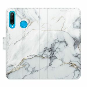 Flipové pouzdro iSaprio - SilverMarble 15 - Huawei P30 Lite obraz