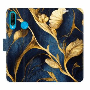 Flipové pouzdro iSaprio - GoldBlue - Huawei P30 Lite obraz