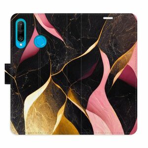 Flipové pouzdro iSaprio - Gold Pink Marble 02 - Huawei P30 Lite obraz