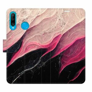 Flipové pouzdro iSaprio - BlackPink Marble - Huawei P30 Lite obraz