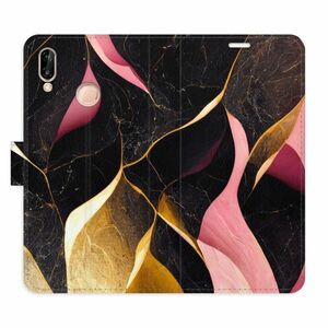 Flipové pouzdro iSaprio - Gold Pink Marble 02 - Huawei P20 Lite obraz