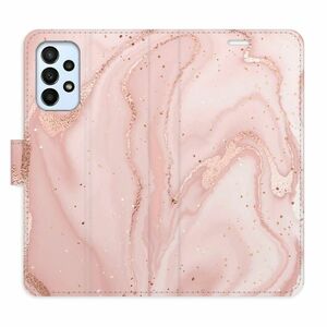 Flipové pouzdro iSaprio - RoseGold Marble - Samsung Galaxy A23 / A23 5G obraz