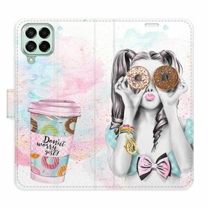 Flipové pouzdro iSaprio - Donut Worry Girl - Samsung Galaxy M53 5G obraz