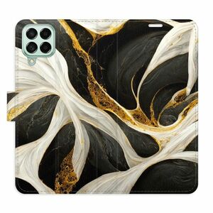 Flipové pouzdro iSaprio - BlackGold Marble - Samsung Galaxy M53 5G obraz