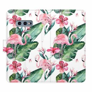 Flipové pouzdro iSaprio - Flamingos Pattern - Samsung Galaxy S10e obraz