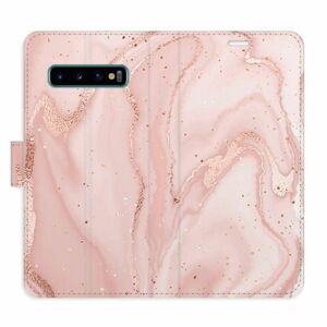 Flipové pouzdro iSaprio - RoseGold Marble - Samsung Galaxy S10 obraz