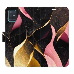 Flipové pouzdro iSaprio - Gold Pink Marble 02 - Samsung Galaxy A51 obraz