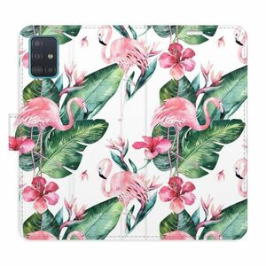 Flipové pouzdro iSaprio - Flamingos Pattern - Samsung Galaxy A51 obraz