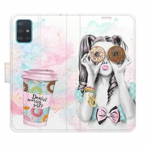 Flipové pouzdro iSaprio - Donut Worry Girl - Samsung Galaxy A51 obraz