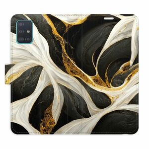 Flipové pouzdro iSaprio - BlackGold Marble - Samsung Galaxy A51 obraz