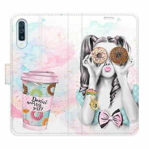 Flipové pouzdro iSaprio - Donut Worry Girl - Samsung Galaxy A50 obraz