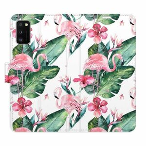 Flipové pouzdro iSaprio - Flamingos Pattern - Samsung Galaxy A41 obraz