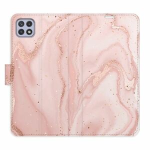 Flipové pouzdro iSaprio - RoseGold Marble - Samsung Galaxy A22 5G obraz