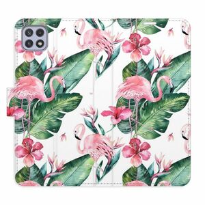 Flipové pouzdro iSaprio - Flamingos Pattern - Samsung Galaxy A22 5G obraz