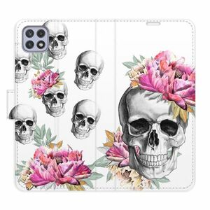 Flipové pouzdro iSaprio - Crazy Skull - Samsung Galaxy A22 5G obraz