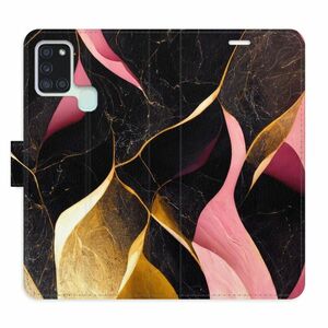 Flipové pouzdro iSaprio - Gold Pink Marble 02 - Samsung Galaxy A21s obraz