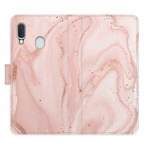 Flipové pouzdro iSaprio - RoseGold Marble - Samsung Galaxy A20e obraz