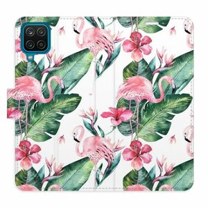 Flipové pouzdro iSaprio - Flamingos Pattern - Samsung Galaxy A12 obraz