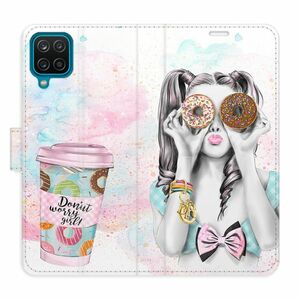 Flipové pouzdro iSaprio - Donut Worry Girl - Samsung Galaxy A12 obraz