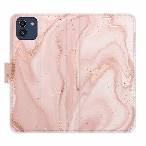 Flipové pouzdro iSaprio - RoseGold Marble - Samsung Galaxy A03 obraz