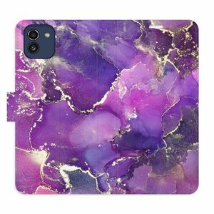 Flipové pouzdro iSaprio - Purple Marble - Samsung Galaxy A03 obraz